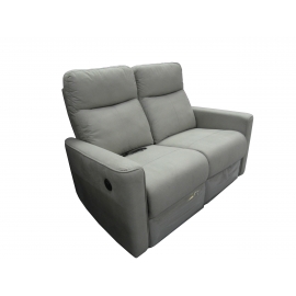 Le canapé 2 places relax électriques en tissu