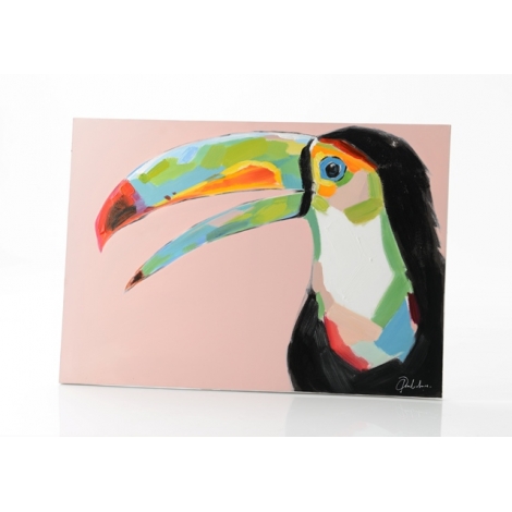 Toile toucan coloré