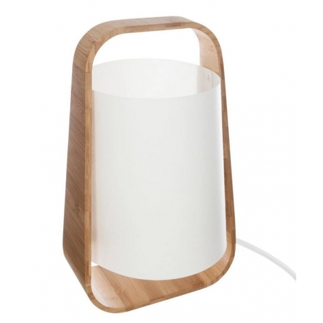 Lampe bambou blanc
