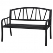 BANC DE JARDIN ALVERNIA NOIR